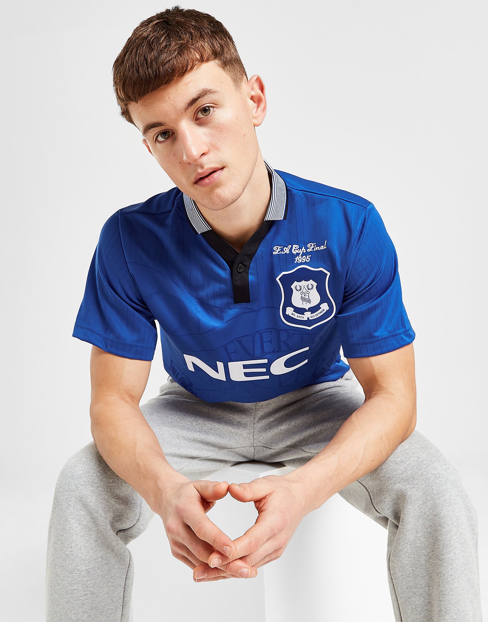 Mens Everton FC Maglia Vincitori FA Cup '95 - Blu, blu blu Uomo taglia M