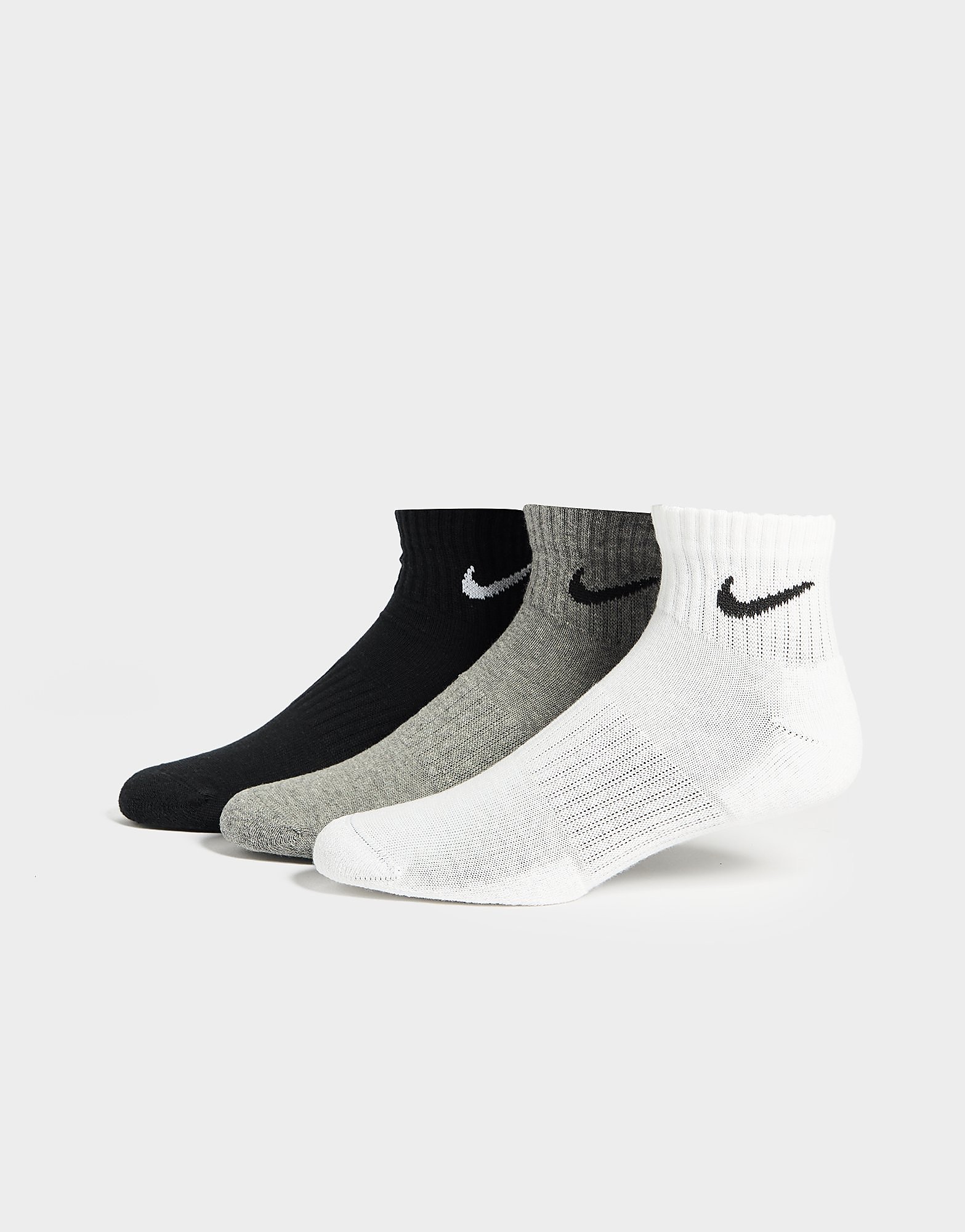 Everyday Cushioned Training Ankle Socks (3 Pairs) - Herren, Weiss - male - Size: 34 - 38