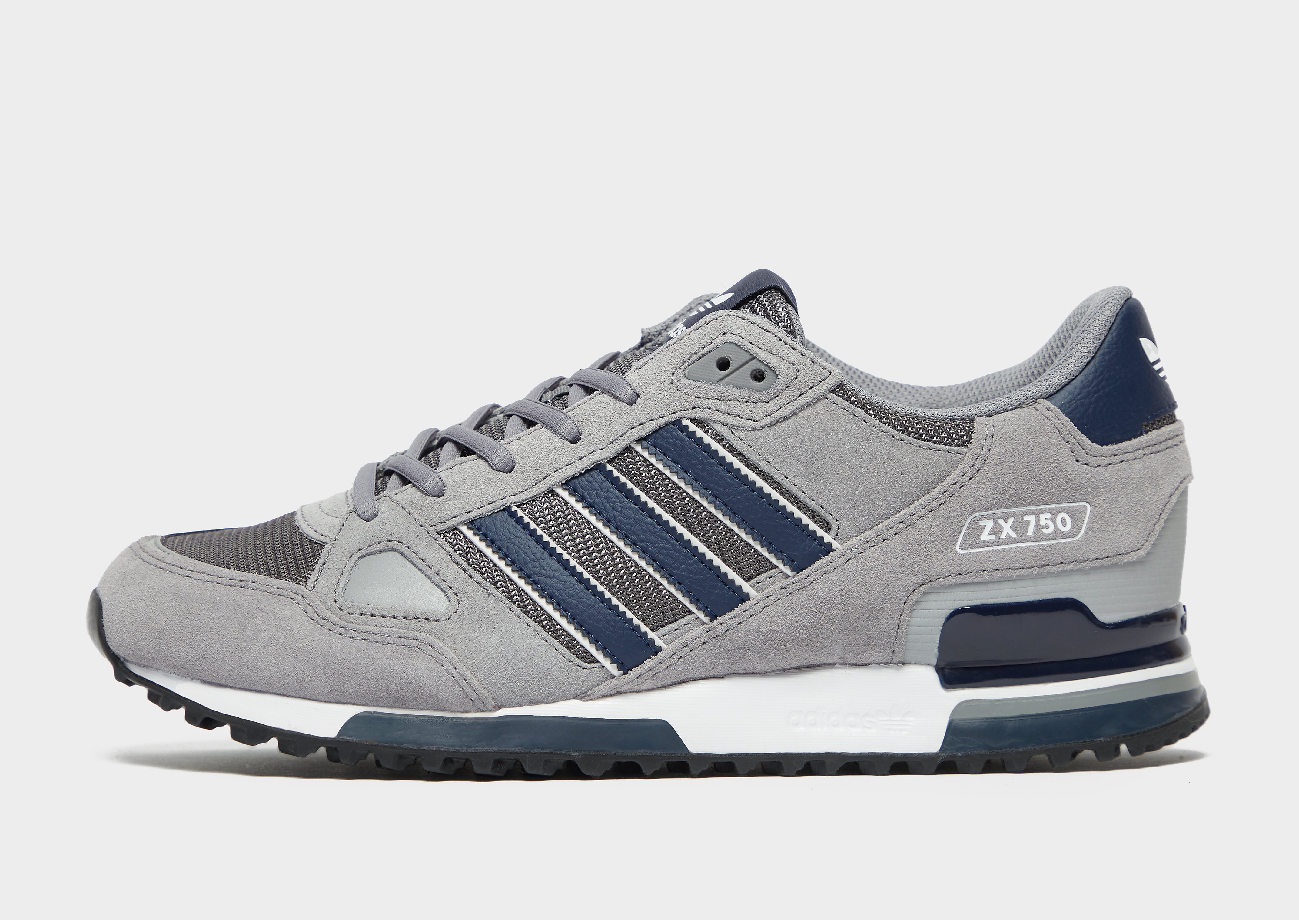 Adidas ZX 750 herensneaker grijs en blauw