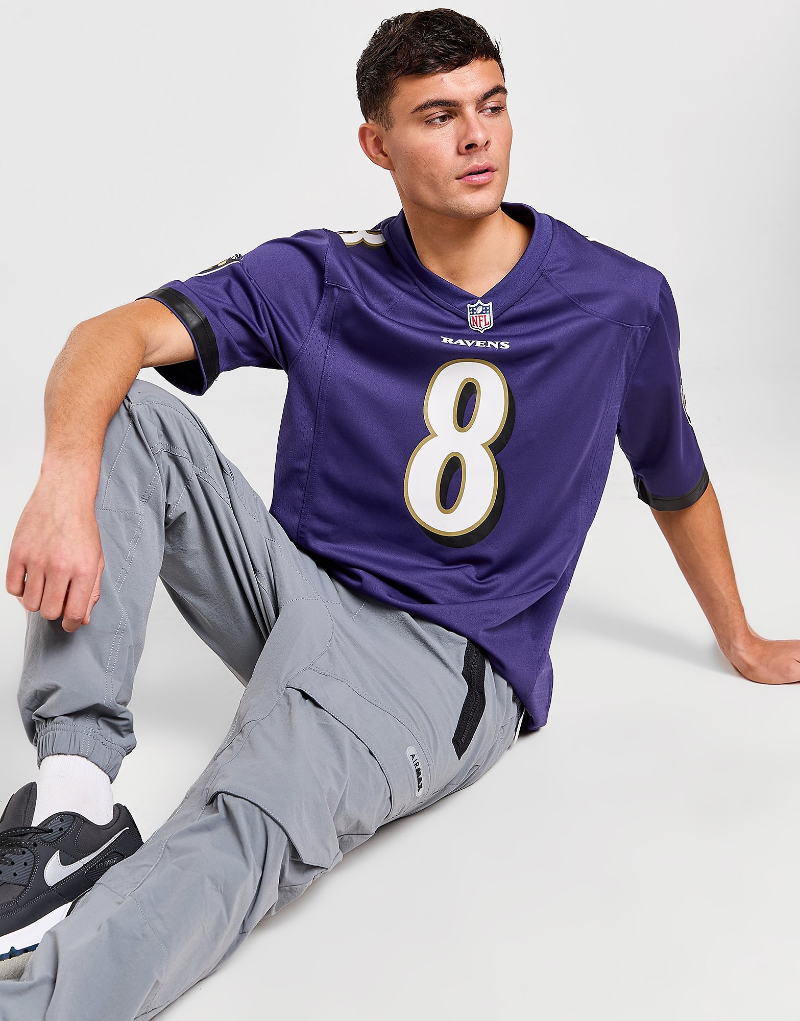 Nike Maillot NFL Baltimore Ravens Jackson #8 Homme