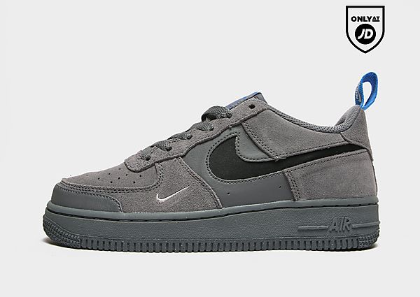 Nike Air Force 1 Low Juniorit - Mens, Smoke Grey/Light Photo Blue/Black