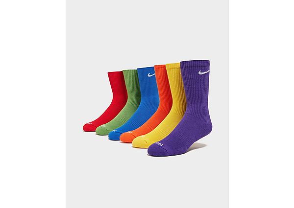 Nike 6 Pack Cushion Crew Socks Heren Multi- Dames Multi