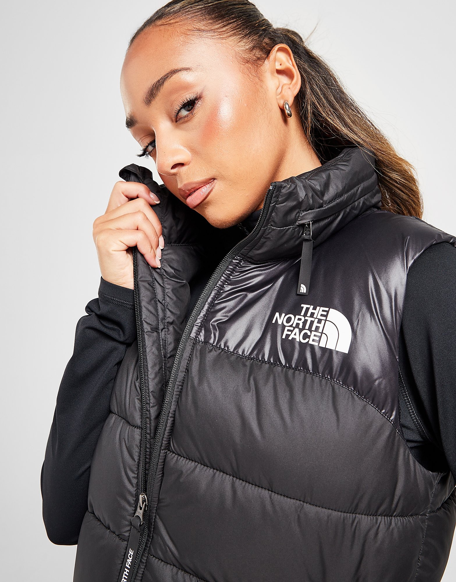 The North Face Logo Hooded Gilet Padded