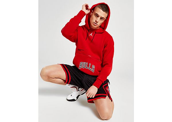 Nike Jordan NBA-fleecehoodie voor heren Chicago Bulls Courtside Statement Edition University Red- Heren University Red