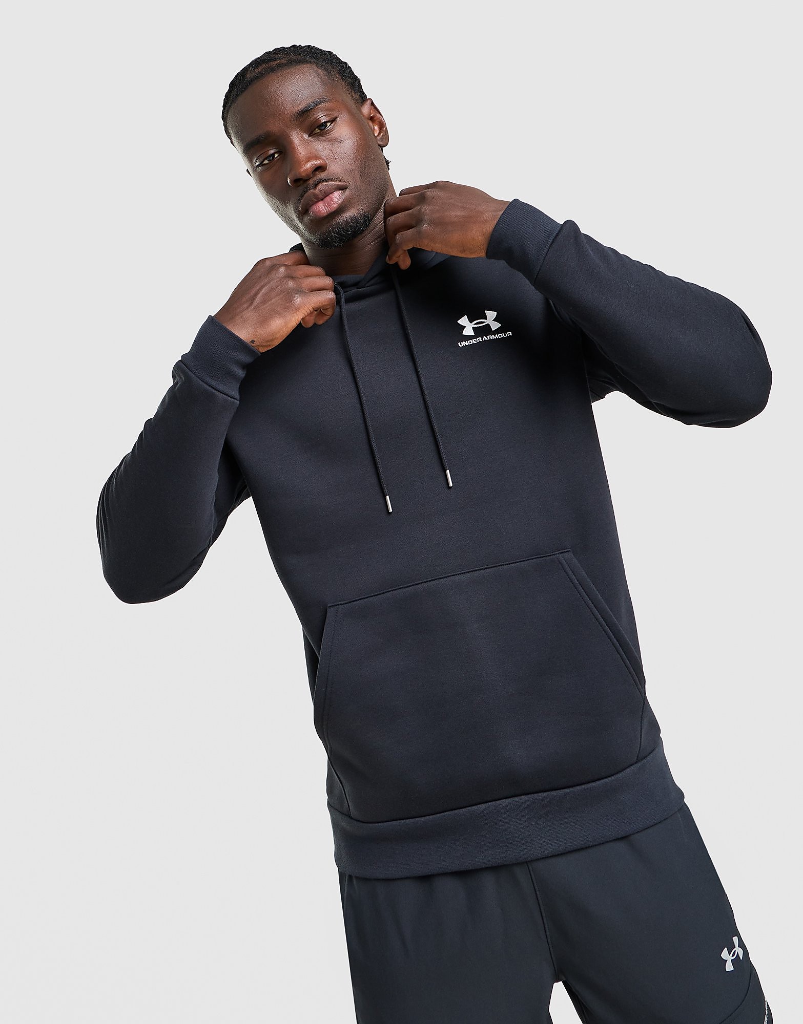 Under Armour Icon Fleece Hoodie - Zwart- Heren, Zwart