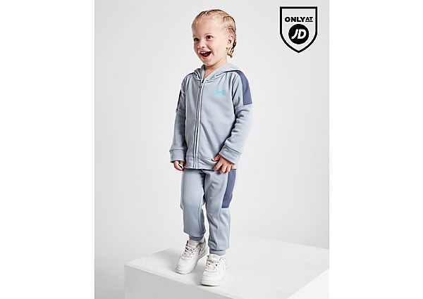 Under Armour Renegade Full Zip Hooded Tracksuit Infant Grey Kind Grey