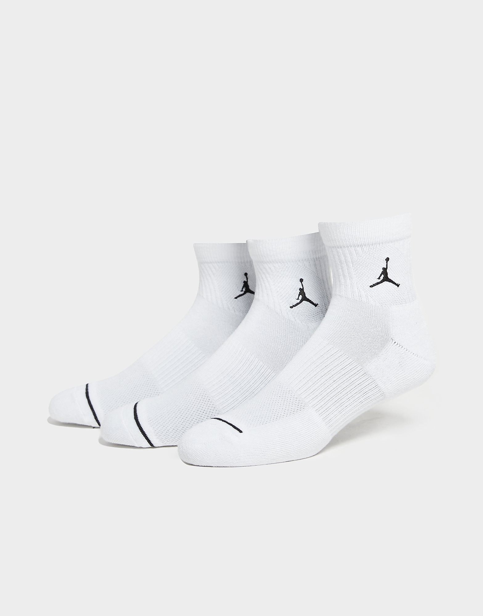 Jordan Bianco Everyday Cushioned Ankle 3 Pack - Calze - Taglia 47- 50 - Poliestere - Immagine 3