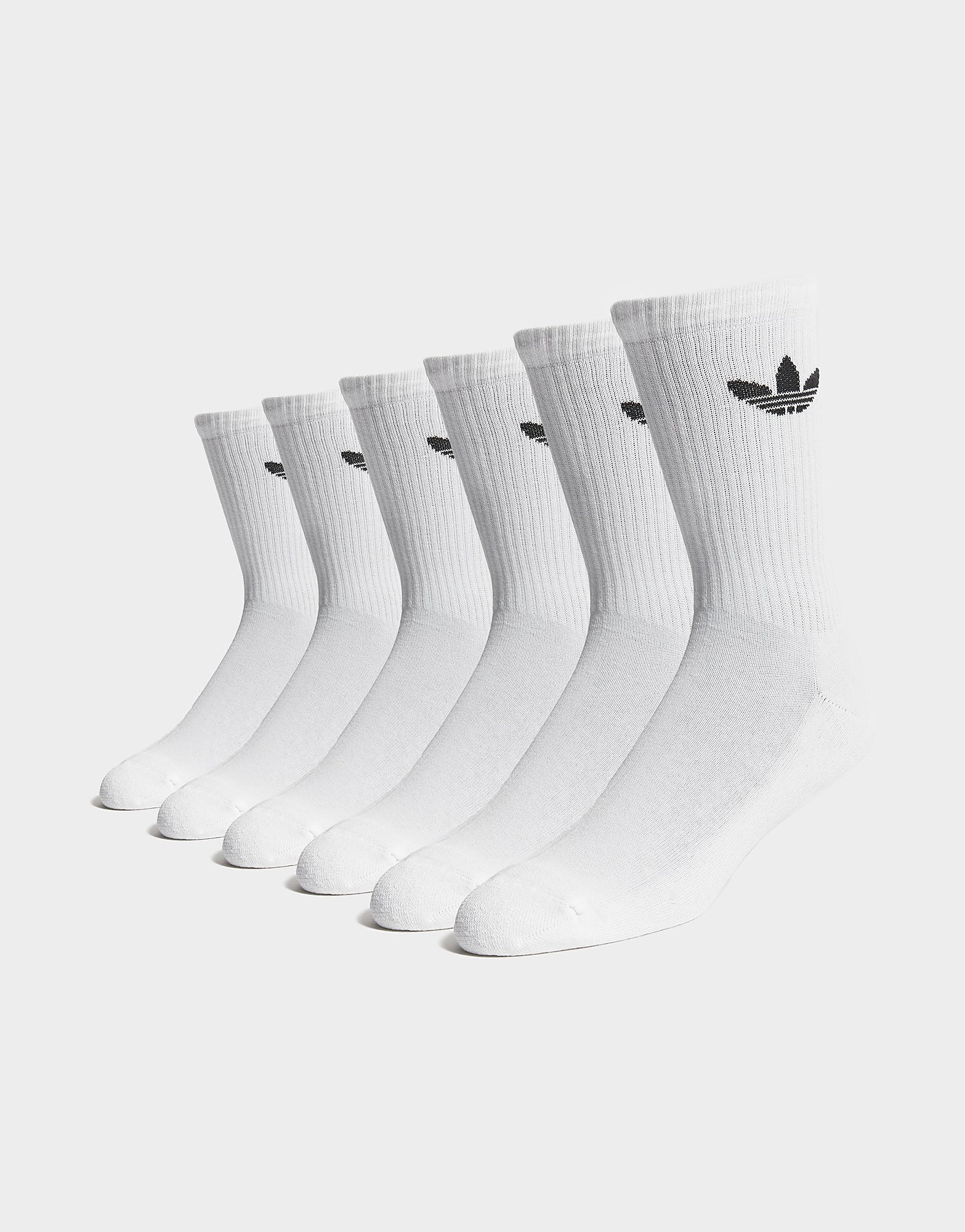 Adidas Originals Confezione Da 6 Paia Di Calzini Corti Morbidi Con Logo Bianco da Uomo Taglia 40 - 42 - Immagine 4