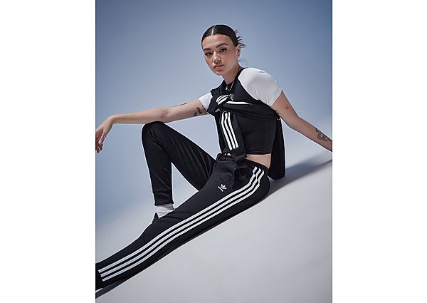 Adidas Originals 3-Stripes Poly Track Pants Black- Dames Black