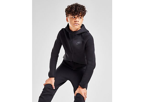 Nike Hoodie met rits voor jongens Sportswear Tech Fleece Black Black Black Black Black