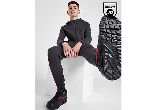 Nike Hoodie met rits voor jongens Sportswear Tech Fleece Anthracite Black Black- Heren Anthracite Black Black