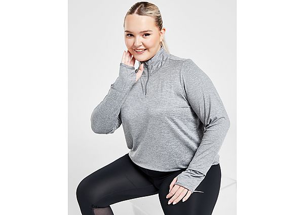 Nike Plus Size Element UV 1 4 Zip Top Grey- Dames Grey
