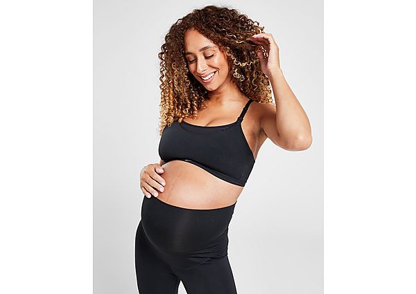 Nike Alate Seamless Maternity Sports Bra, Black/Cool Grey
