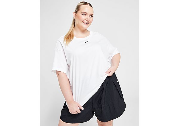 Nike Oversized damestop met korte mouwen (Plus Size) Sportswear Essential White- Dames White
