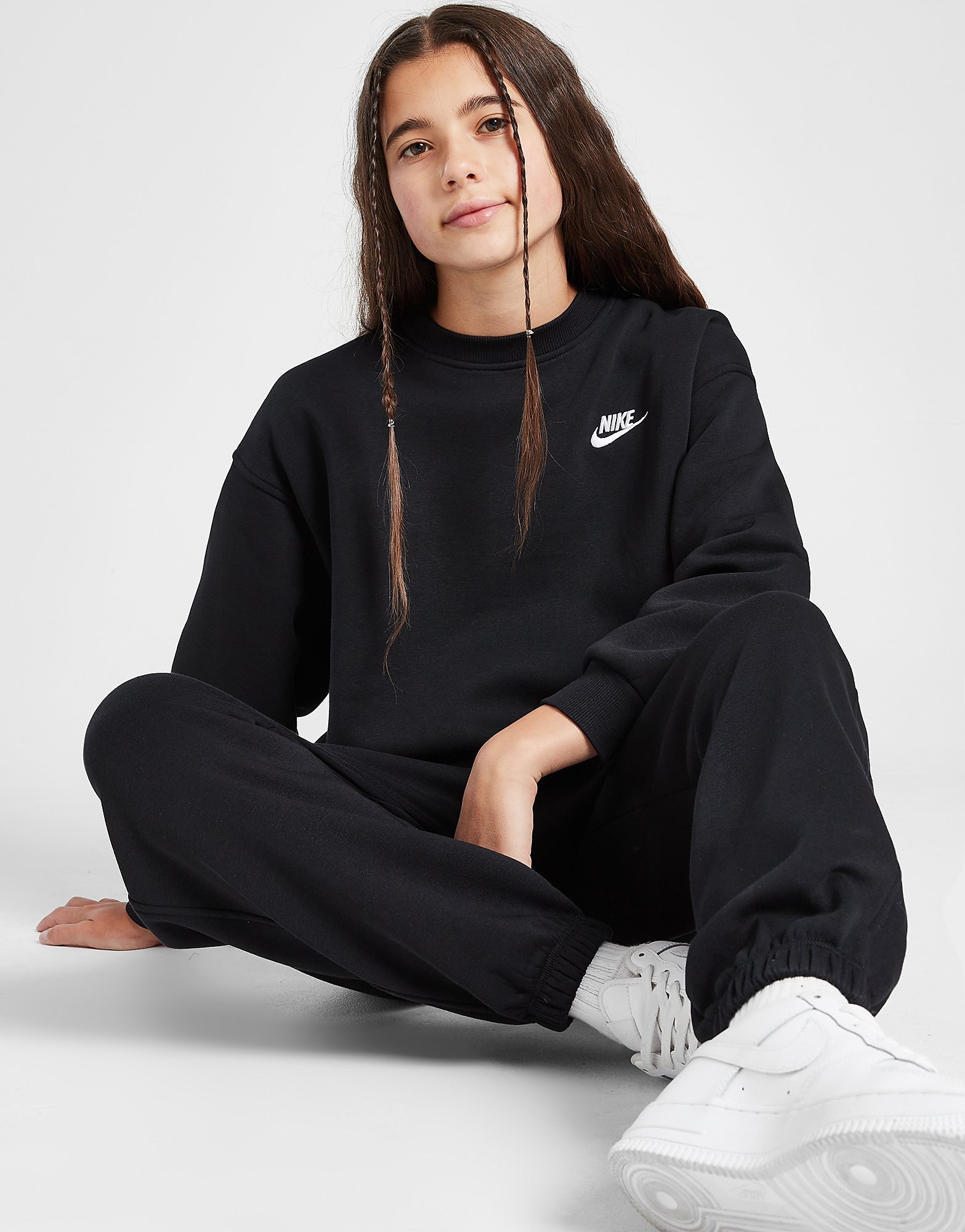 Nike Girls' Oversized Club Fleece Sweatshirt Junior