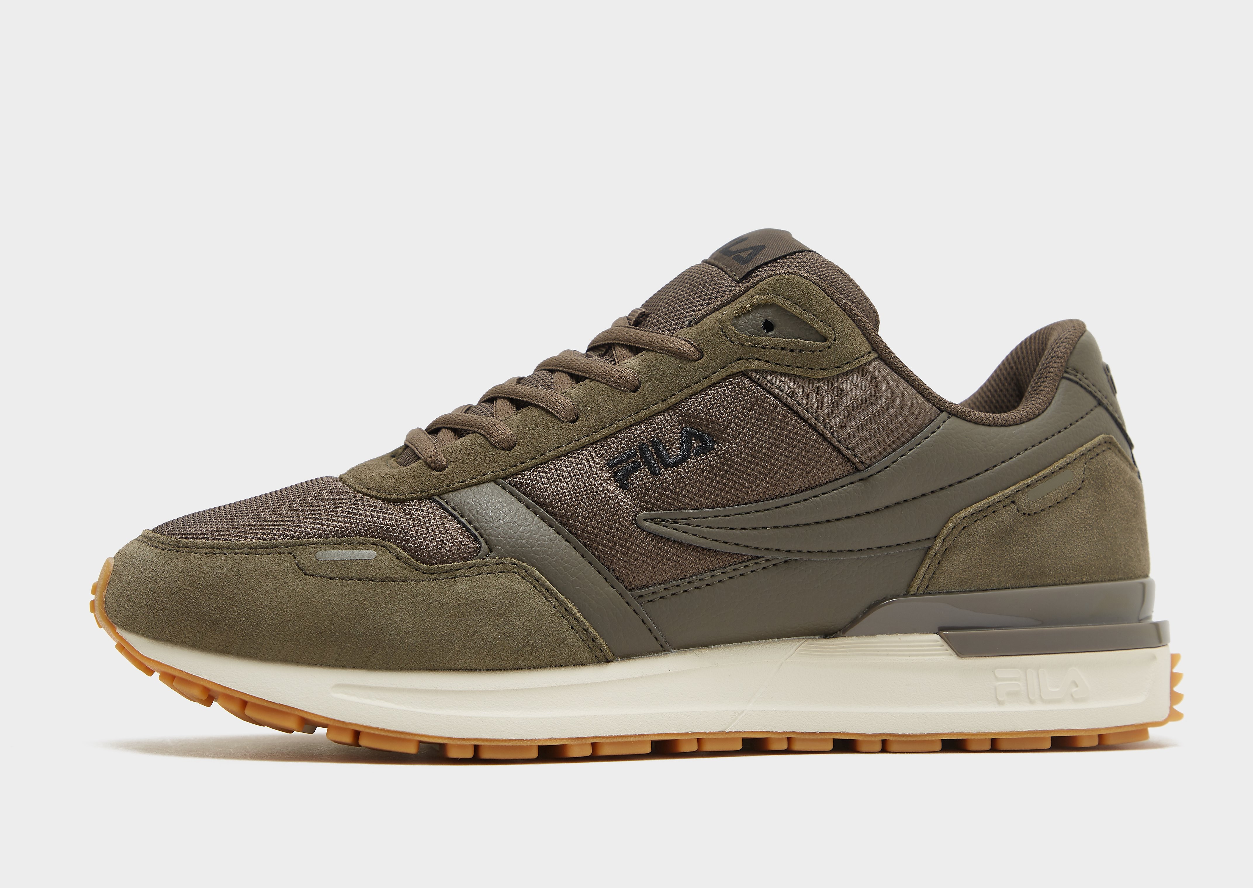 Fila herensneaker bruin en groen