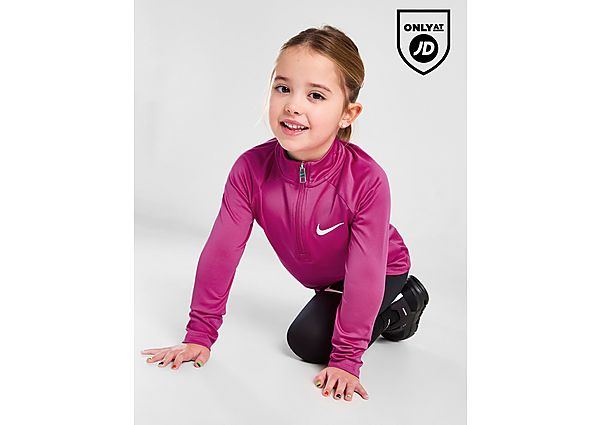 Nike Girls' Pacer 1/4 Zip Top/Leggings Set Children - Mens, Pink