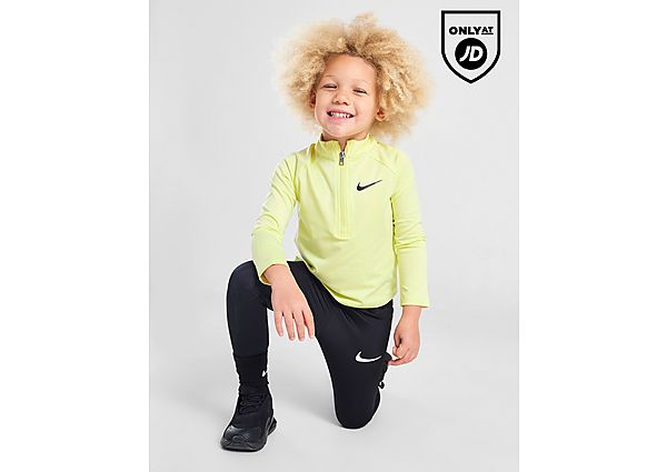 Nike Girls' Pacer 1 4 Zip Top Leggings Set Infant Green