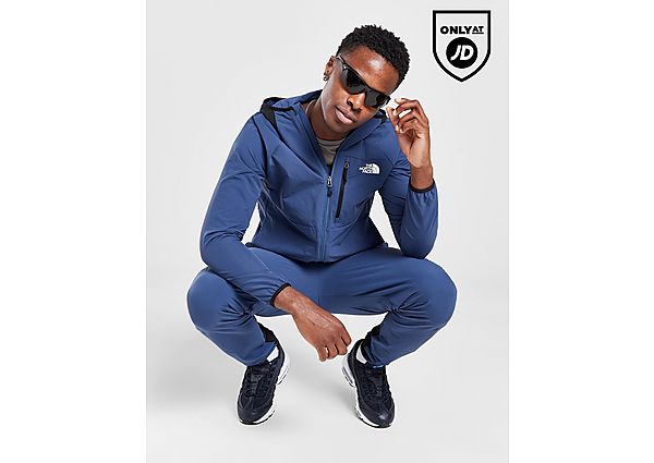 The North Face Performance Woven Full Zip Jacket Blue- Heren Blue