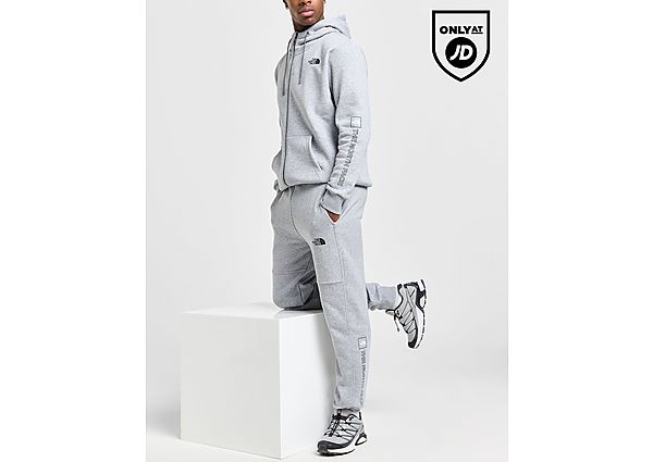 The North Face Linear Logo Joggers Grey- Heren Grey