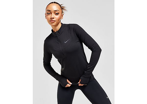 Nike Dri-FIT Swift hardlooptop van wol met lange mouwen voor dames Black- Dames Black