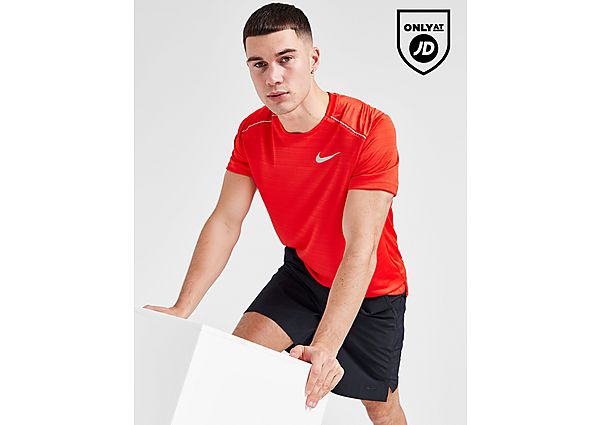Nike Miler 1.0 T-Shirt Red- Heren Red