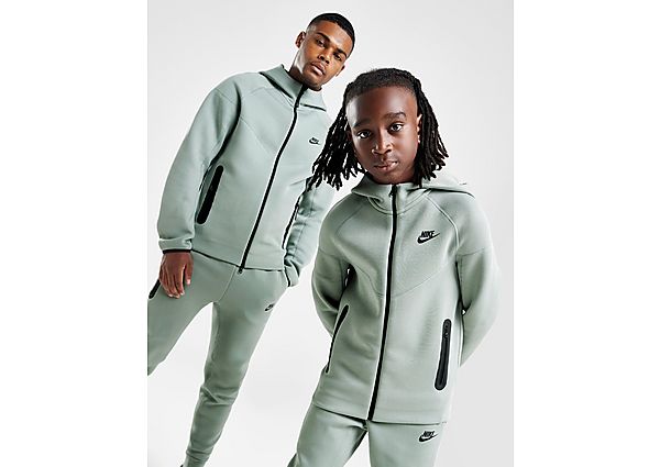 Nike Hoodie met rits voor Sportswear Tech Fleece Mica Green Black Black Mica Green Black Black