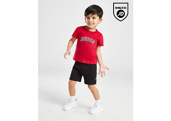 Jordan Type Fade T-Shirt Shorts Set Infant Red