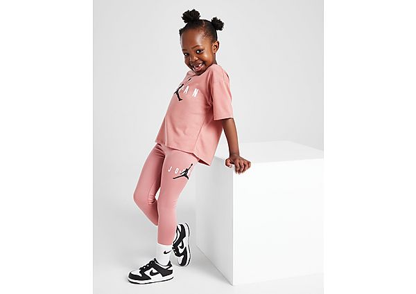 Jordan Girls' Essential T-Shirt Leggings Set Children Pink
