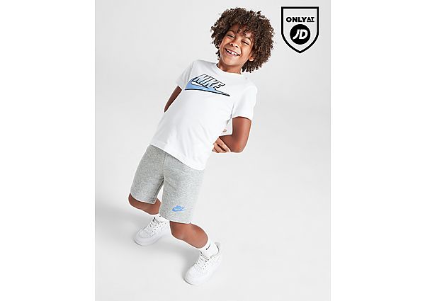 Nike Fade Logo T-Shirt Shorts Set Children White