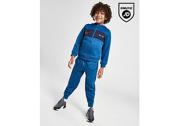 Nike Air Poly Full Zip Tracksuit Children Blue