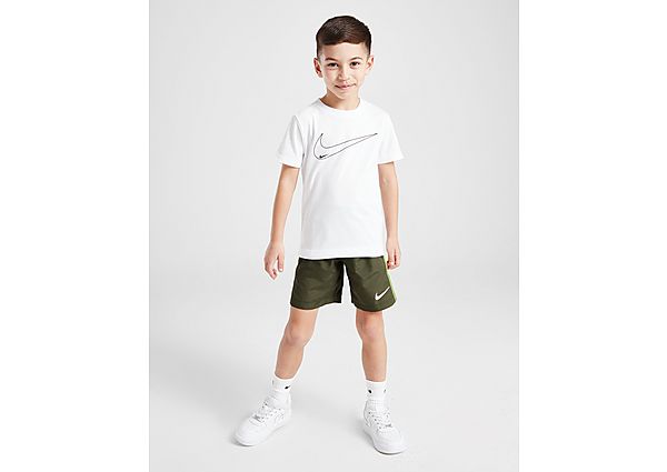 Nike T-Shirt Woven Shorts Set Children White