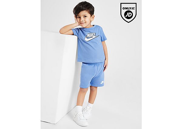 Nike Fade Logo T-Shirt Shorts Set Infant Blue