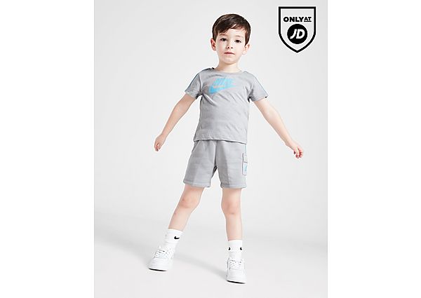 Nike Tape T-Shirt Cargo Shorts Set Infant Grey
