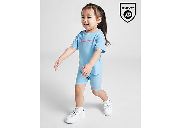 Nike Girls' Graphic T-Shirt Shorts Set Infant Blue