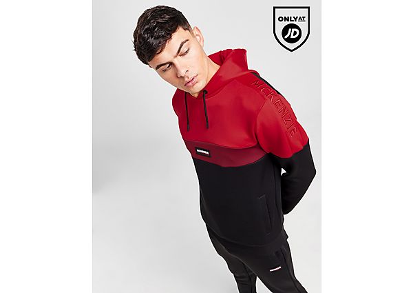 McKenzie Rain Poly Overhead Hooded Tracksuit Red- Heren Red