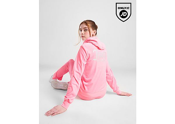 Juicy Couture Girls' Full Zip Flare Tracksuit Junior Pink