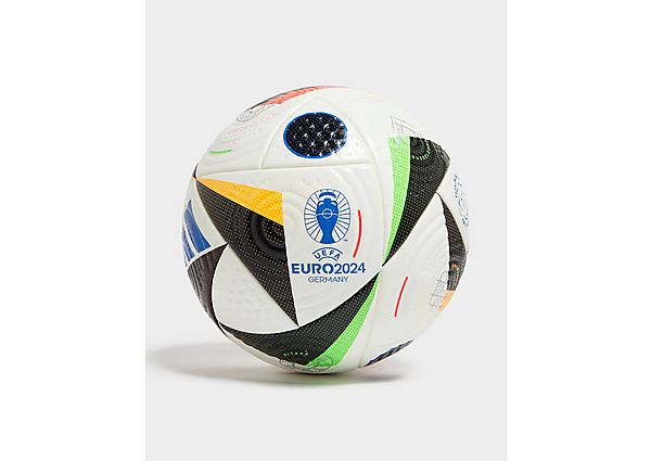 adidas Euro 2024 Pro Football, White / Black / Glow Blue