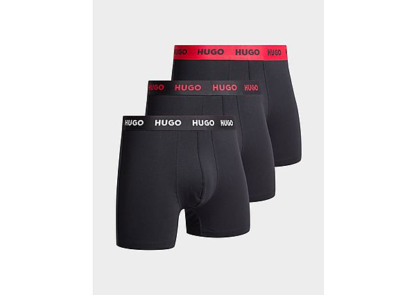 HUGO Boxershort met elastische band met label in een set van 3 stuks