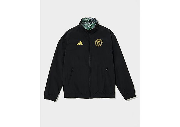 adidas Manchester United Stone Roses Anthem Jacket Junior - Mens, Black / Multicolor