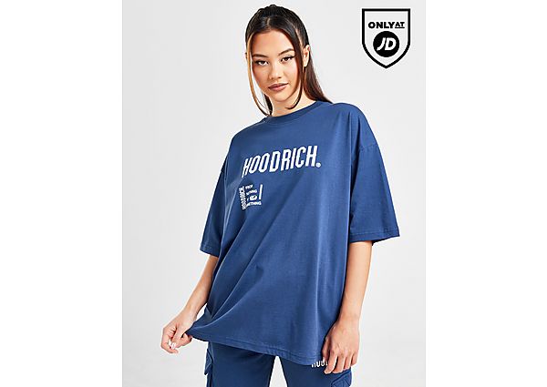 Hoodrich Frenzy v2 Boyfriend T-Shirt Blue- Dames Blue