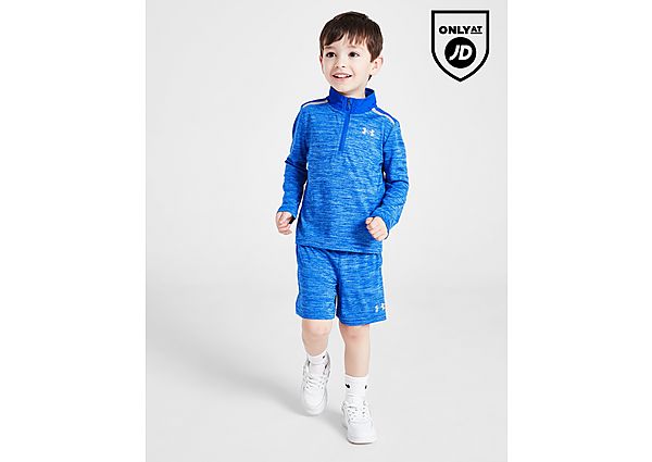 Under Armour Woven Panel 1 4-Zip Top Shorts Set Infant Blue