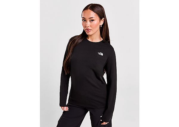 The North Face Simple Dome Long Sleeve T-Shirt Black- Dames Black
