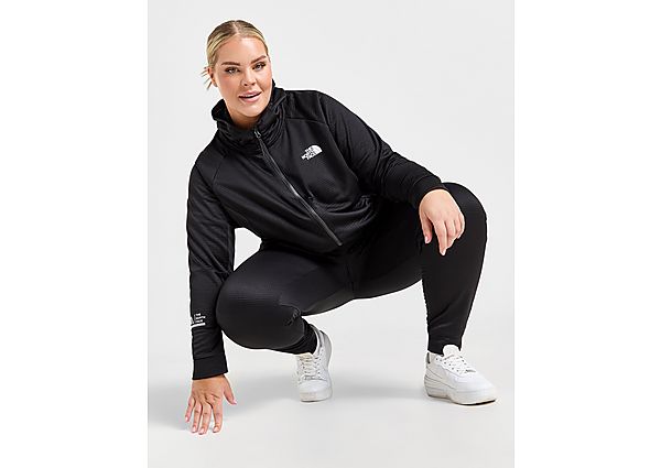 The North Face Plus Size Mountain Athletics Full Zip Hoodie Black- Dames Black