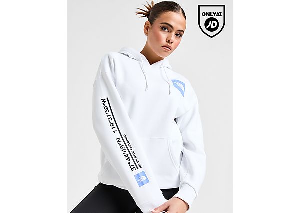 The North Face Mountain Photo Graphic Hoodie White- Dames White