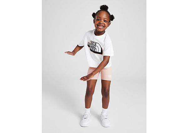 The North Face Girls' T-Shirt Cycle Shorts Set Children White