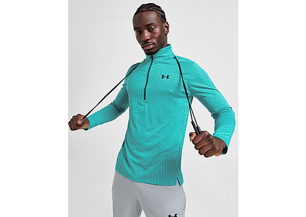 Under Armour Geotessa 1 4 Zip Top Hydro Teal- Heren Hydro Teal