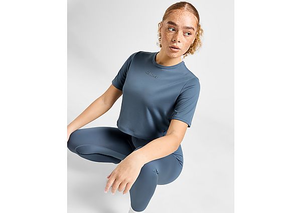 Calvin Klein CK Sport Crop T-Shirt Blue- Dames Blue