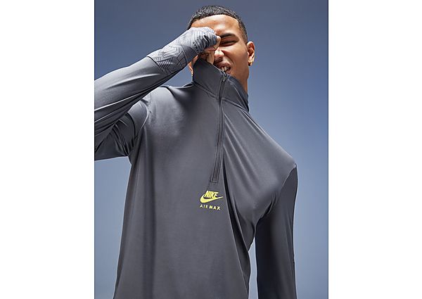 Nike Air Max Performance 1/2 Zip Top - Mens, Grey