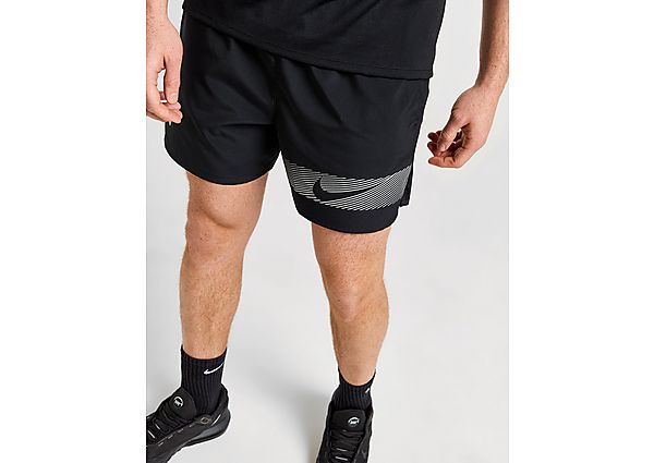 Nike Dri-FIT hardloopshorts met binnenbroek voor heren (13 cm) Challenger Flash Black Black Black- Heren Black Black Black